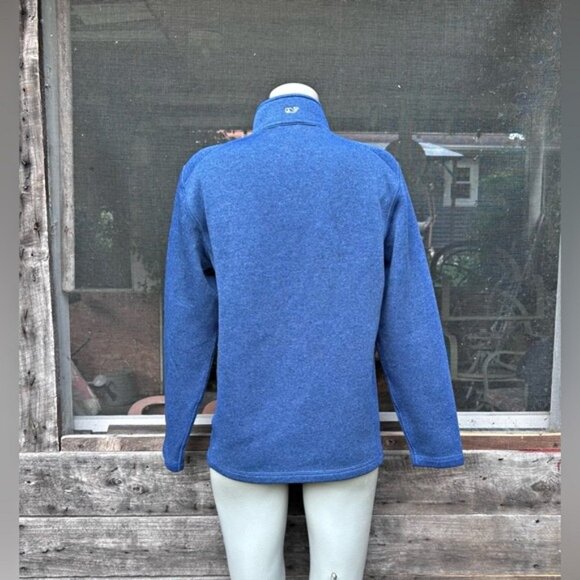 Vineyard Vines Heather Blue Half Zip Pullover Sweatshirt~S~ - Picture 4 of 6